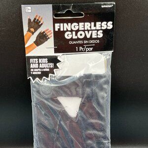 Amscan Black Fingerless Gloves One Pair